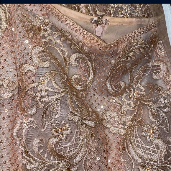 Rose gold Size 2- 2 piece Prom Dress - Picture 10 of 12